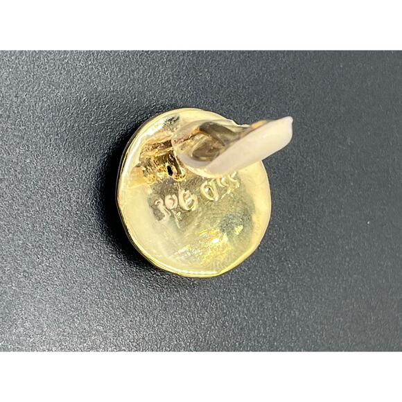 Simon Sebbag SSD 925 Vintage Hammered Round Gold Tone Clip on Earrings - Picture 7 of 9